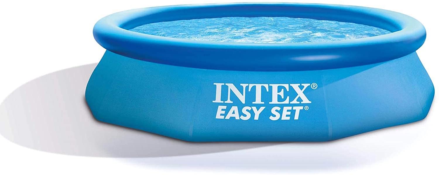 Intex 10ft x 30in Easy Set Above Ground Inflatable Family Swimming Pool & Pump