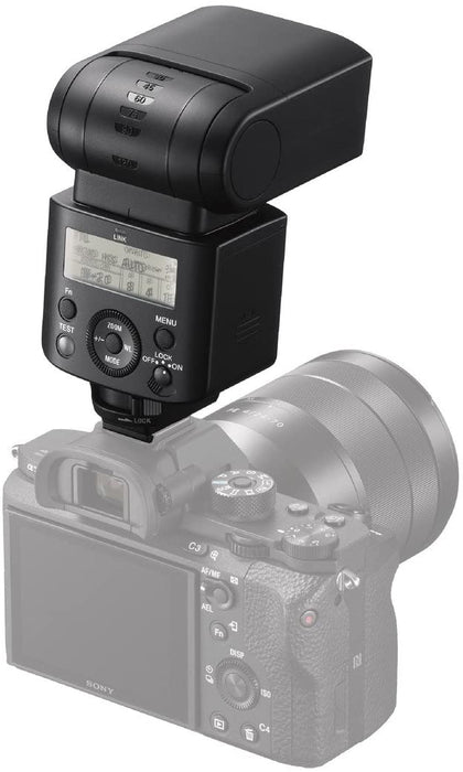 Sony HVL-F45RM Compact, Radio-Controlled Gn 45 Camera Flash with 1" Display, Black