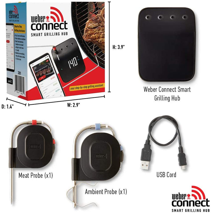 Weber 3201 Connect Smart Grilling Hub, Black