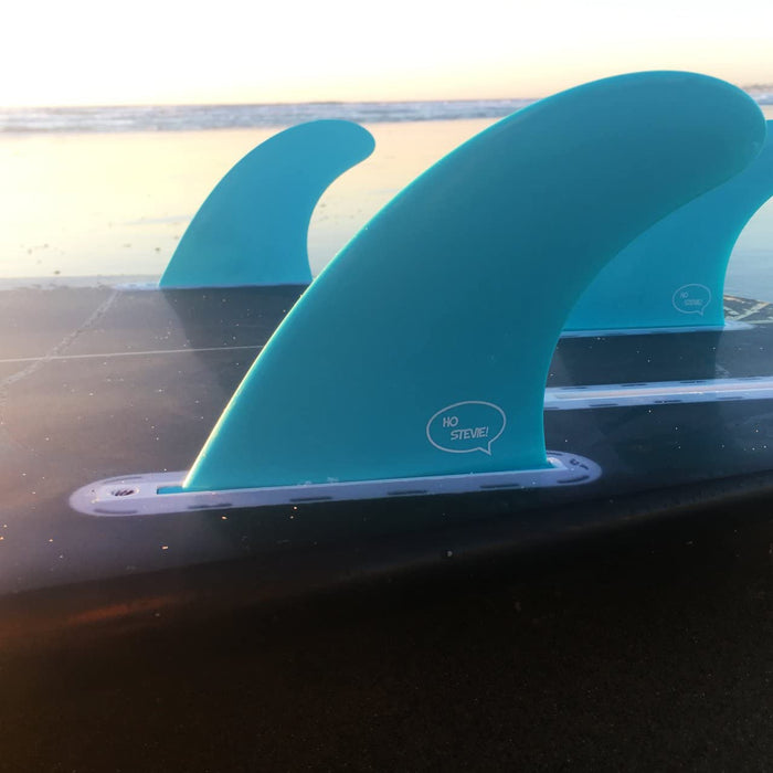 Ho Stevie! Fiberglass Reinforced Polymer Surfboard Fins - Thruster (3 Fins) FCS or Futures Sizes, with Fin Bag, Screws