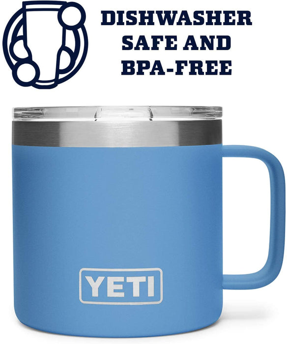 YETI Rambler 14 oz Mug, Stainless Steel