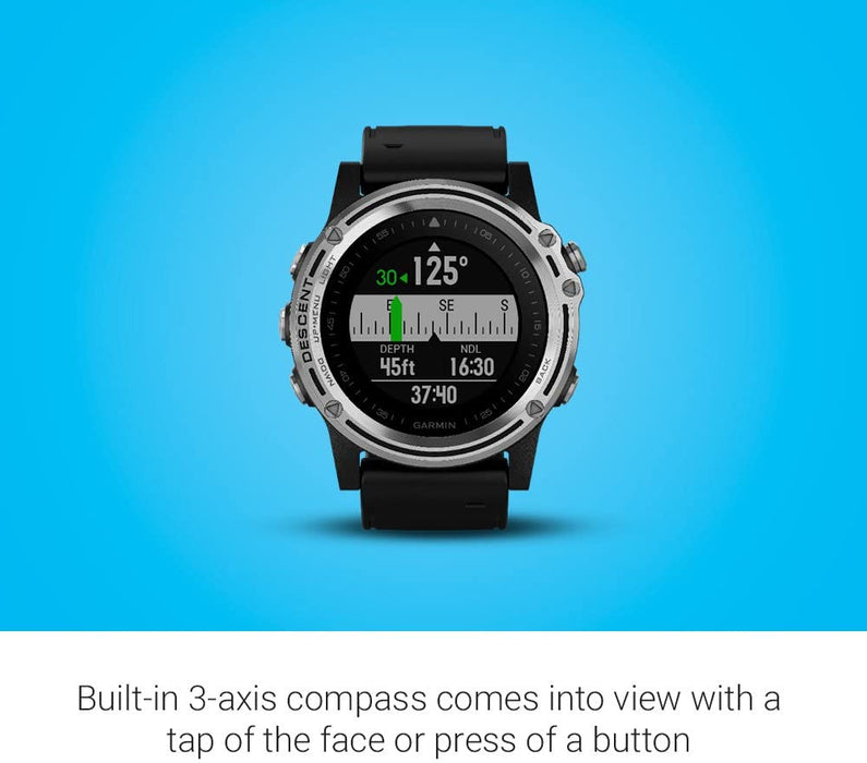 Garmin Descent Mk1, Watch-Sized Dive Computer with Surface GPS, Includes Fitness Features