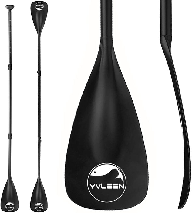YVLEEN Alloy SUP Paddle - Adjustable Stand Up Paddle Board Paddle - 3-Piece or 4-Piece Floating Kayak Paddle