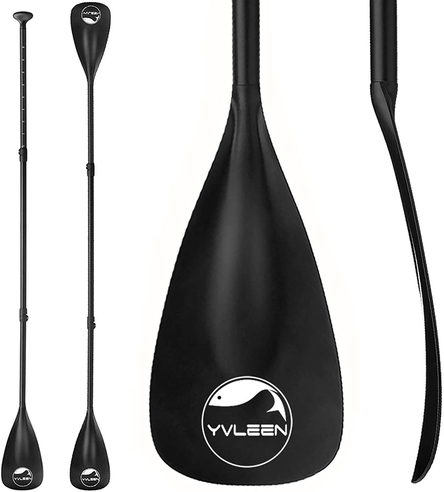 YVLEEN Alloy SUP Paddle - Adjustable Stand Up Paddle Board Paddle - 3-Piece or 4-Piece Floating Kayak Paddle