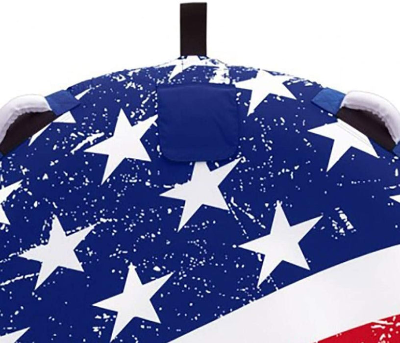SportsStuff Stars & Stripes Inflatable 1 Rider Watersports Towable Tube (2 Pack)