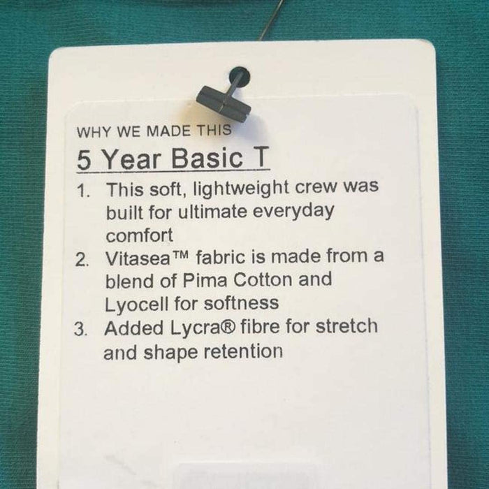 Lululemon 5 Year Basic T - TLGR (Teal Green)