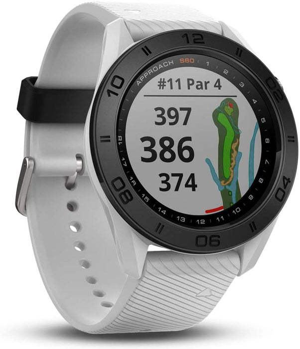 Garmin Approach S60 Golf Watch Black with Black Band (010-01702-00) with 1 Year Extended Warranty