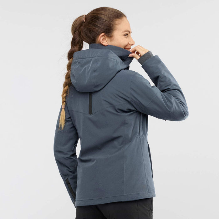 Salomon Speed Women's Ski Jacket, Red Dahlia