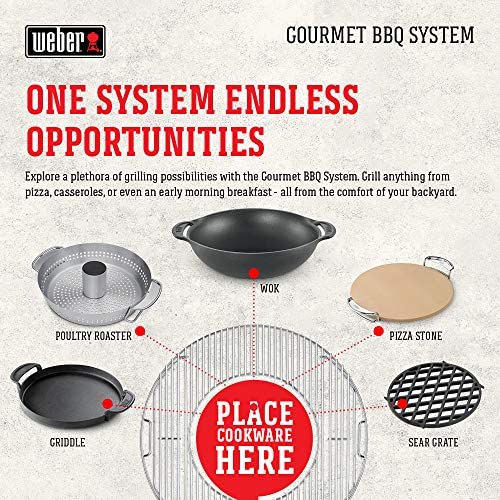 Weber 8835 Gourmet BBQ System Hinged Cooking Grate