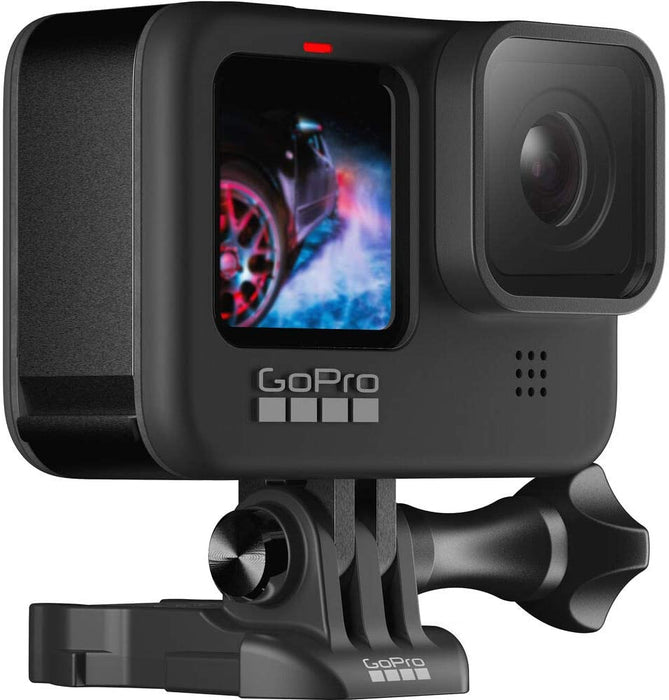 GoPro HERO9 Black, Waterproof Action Camera, 5K/4K Video, Basic Bundle with Floating Hand Grip, 32GB microSD Card, Card Reader