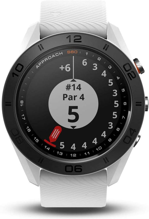 Garmin Approach S60 Golf Watch Black with Black Band (010-01702-00) with 1 Year Extended Warranty
