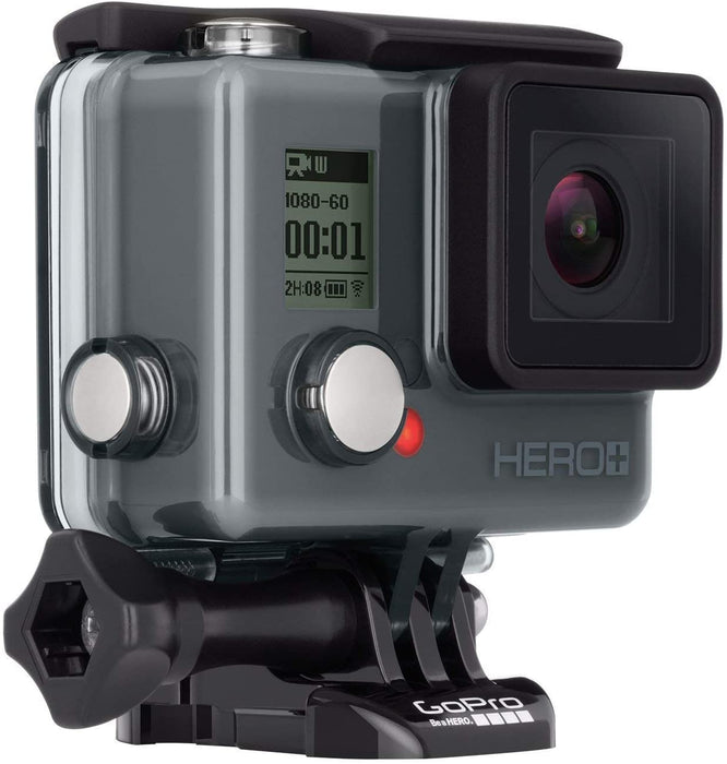 GoPro HERO+ Action Camera (Built-in Wi-Fi and Bluetooth Enabled, 1080p Movie, 8MP Photo, Waterproof to 131’)