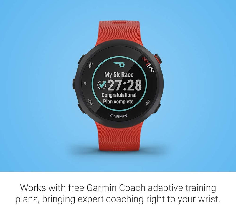 Garmin Forerunner 45S, 39mm Easy-to-use GPS Running Watch with Coach Free Training Plan Support