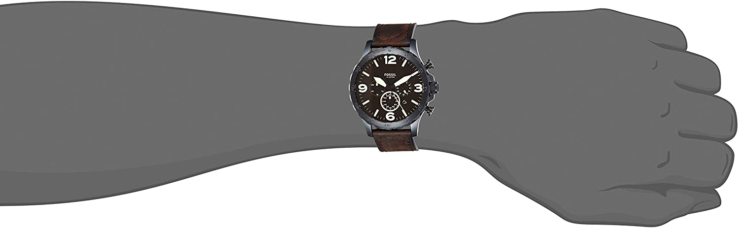 Fossil Men's Nate Stainless Steel Chronograph Quartz Watch
