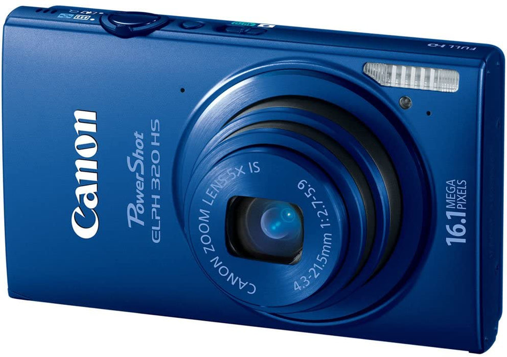 Canon PowerShot ELPH 320 HS 16.1 MP Wi-Fi Enabled CMOS Digital Camera with 5x Zoom 24mm Wide-Angle Lens with 1080p Full HD Video and 3.2-Inch Touch Panel LCD (Black)