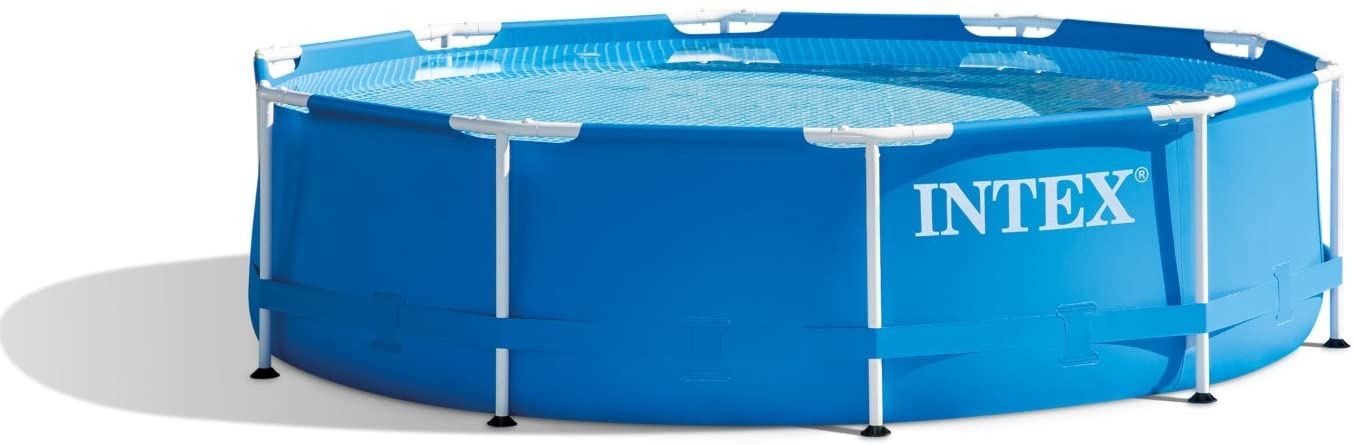 Intex 15ft x 48in Metal Frame Pool Set with Filter Pump, Ladder