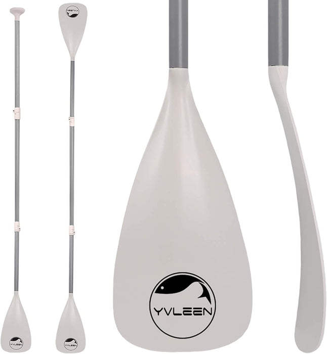 YVLEEN Alloy SUP Paddle - Adjustable Stand Up Paddle Board Paddle - 3-Piece or 4-Piece Floating Kayak Paddle