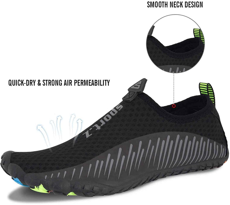 Mens Water Shoes Quick Dry Beach Swim Shoes Barefoot Pool Aqua Socks Shoes for Surf Diving Outdoor Hiking Walking Water Sport