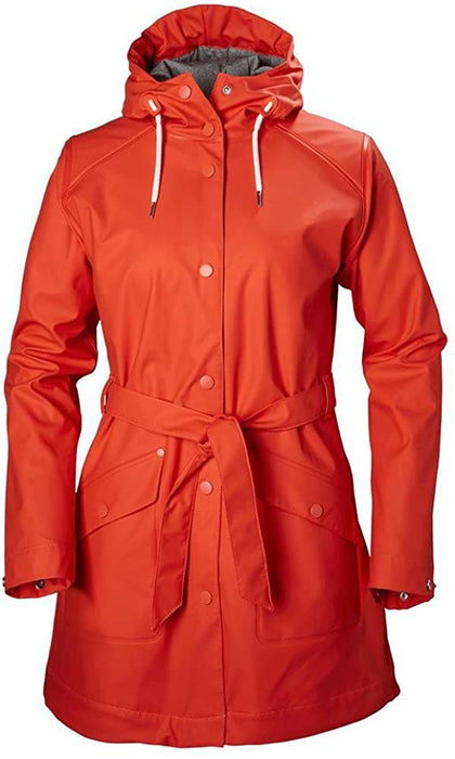 Helly-Hansen Women's Kirkwall Hooded Lightweight Waterpoof Windproof Raincoat Jacket