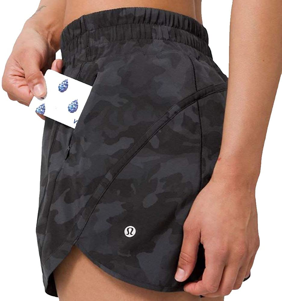 Lululemon Track That Short 5" Incognito Camo Multi Grey Run Train Size 6