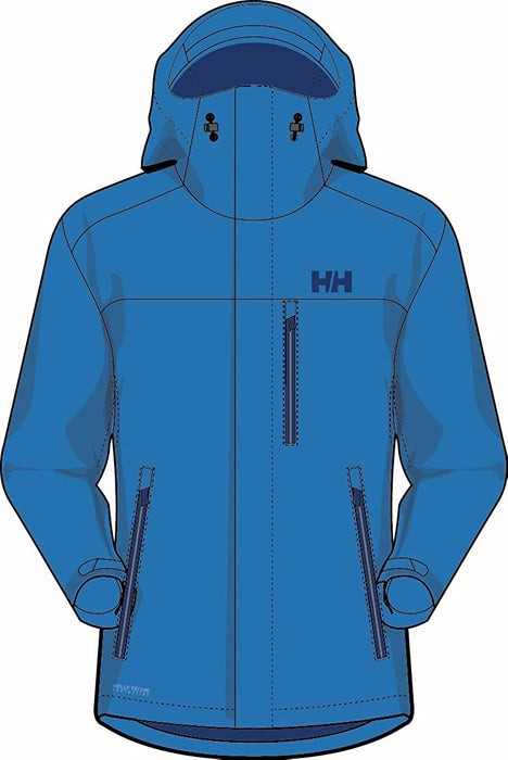 Helly Hansen Men's Vancouver Waterproof Windproof Breathable Hiking Shell Rain Jacket with Hood