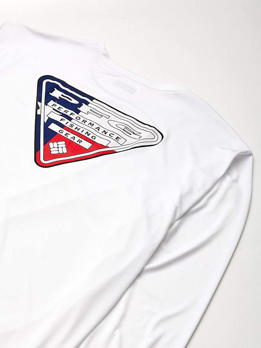 Columbia Men's Terminal Tackle PFG State Triangle Long Sleeve, Moisture Wicking