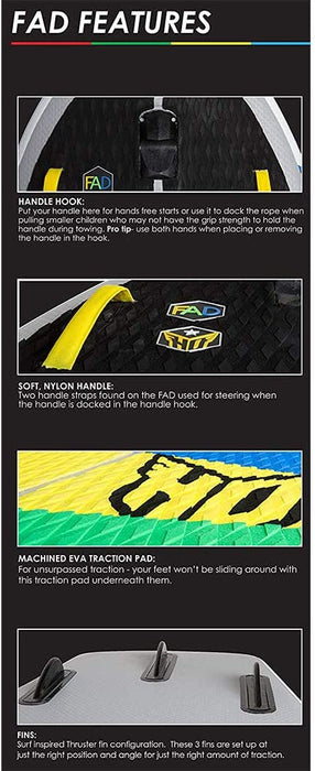 HO Sports 76635050 FAD 4.5 Multipurpose Versitile Board, Bodyboard, Kneeboard & Surfboard