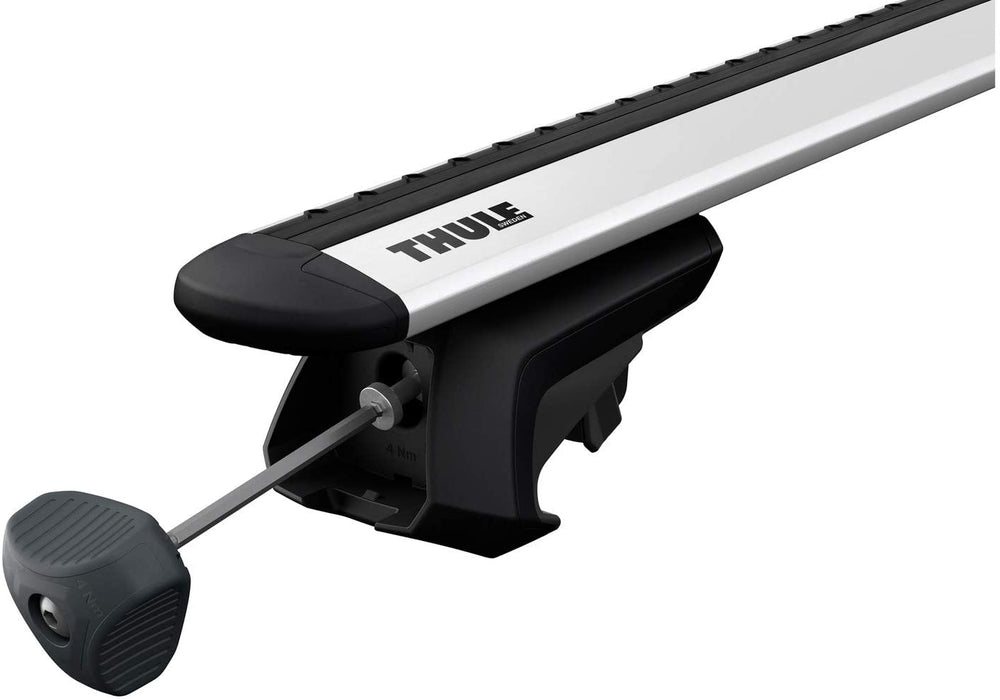 Thule 710400 Roof Racks, Evo Raised Rail, Black, Set of 4