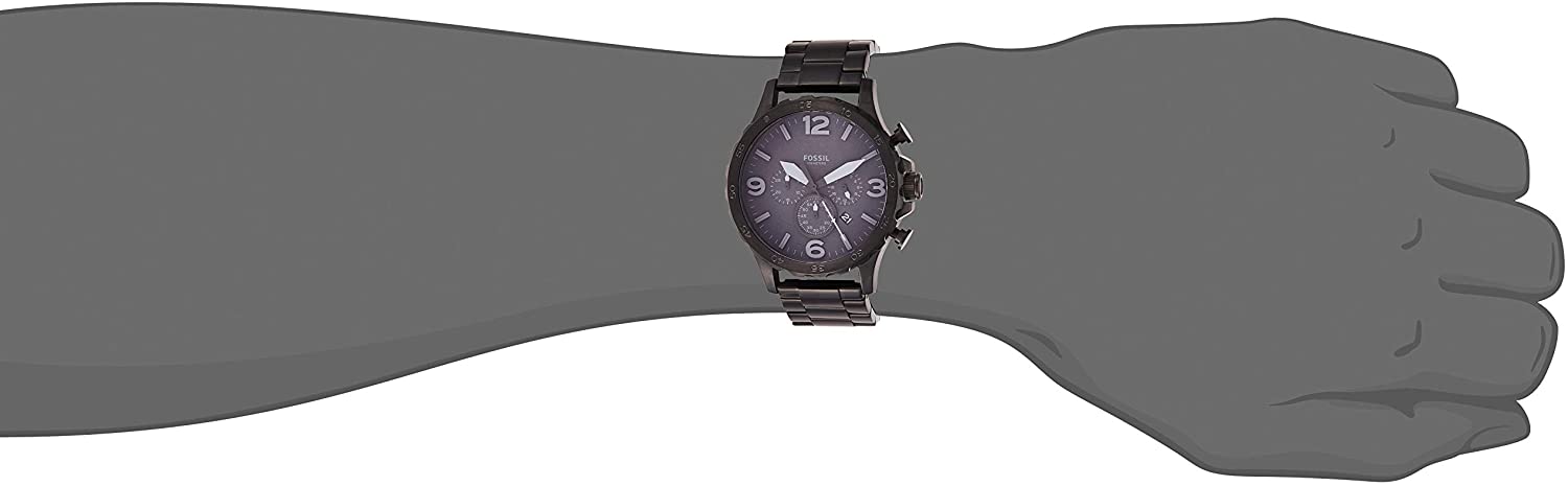 Fossil Men's Nate Stainless Steel Chronograph Quartz Watch