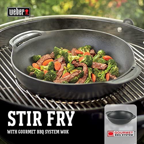 Weber 7425 Gourmet BBQ System Wok,Black
