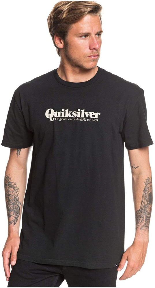 Quiksilver Men's Modern Script TEE, Black, XX-Large
