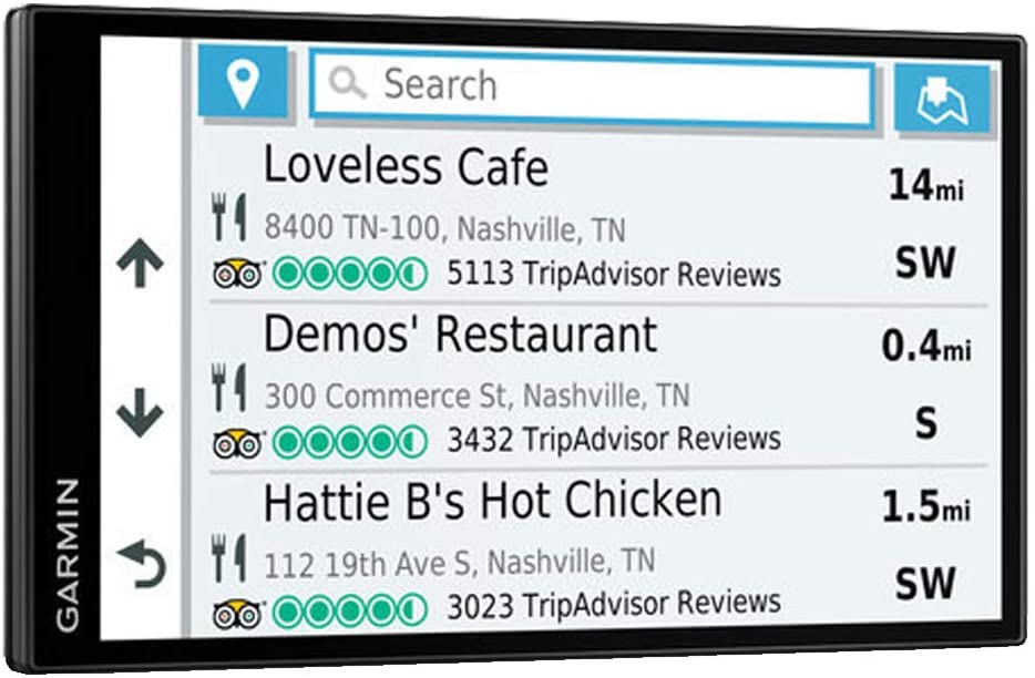 Garmin DriveSmart 65 & Traffic with Included Cable & Weighted GPS Dash Mount + More