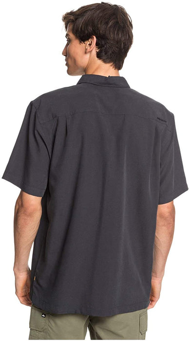 Quiksilver Waterman Men's Woven TOP, Black Cane Island, XX-Large