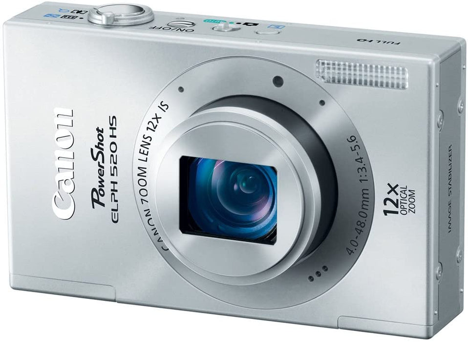 Canon PowerShot ELPH 520 HS 10.1 MP CMOS Digital Camera with 12x Optical Image Stabilized Zoom 28mm Wide-Angle Lens and 1080p Full HD Video Recording (Black) (Discontinued by Manufacturer)