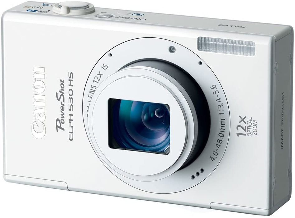 Canon PowerShot ELPH 530 HS 10.1 MP Wi-Fi Enabled CMOS Digital Camera with 12x Optical Image Stabilized Zoom 28mm Wide-Angle Lens with 1080p Full HD Video and 3.2-Inch Touch Panel LCD (Black) (Discontinued by Manufacturer)