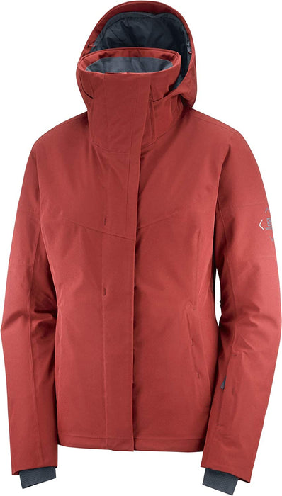 Salomon Speed Women's Ski Jacket, Red Dahlia