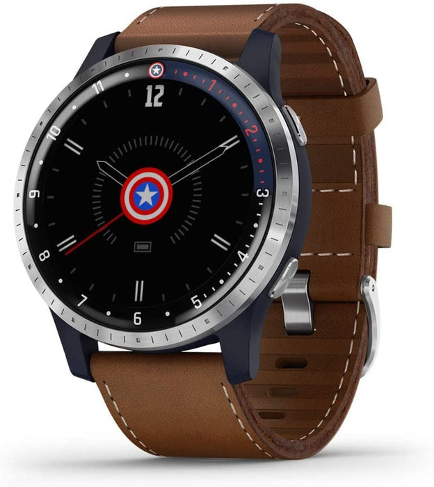Garmin Legacy Hero Series, Marvel Captain Marvel Inspired Premium Smartwatch, Includes a Captain Marvel Inspired App Experience, Gold