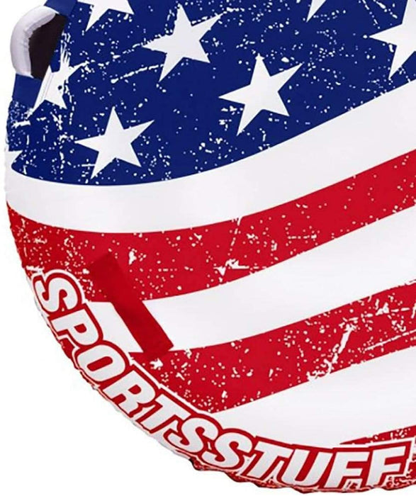 SportsStuff Stars & Stripes Inflatable 1 Rider Watersports Towable Tube (3 Pack)