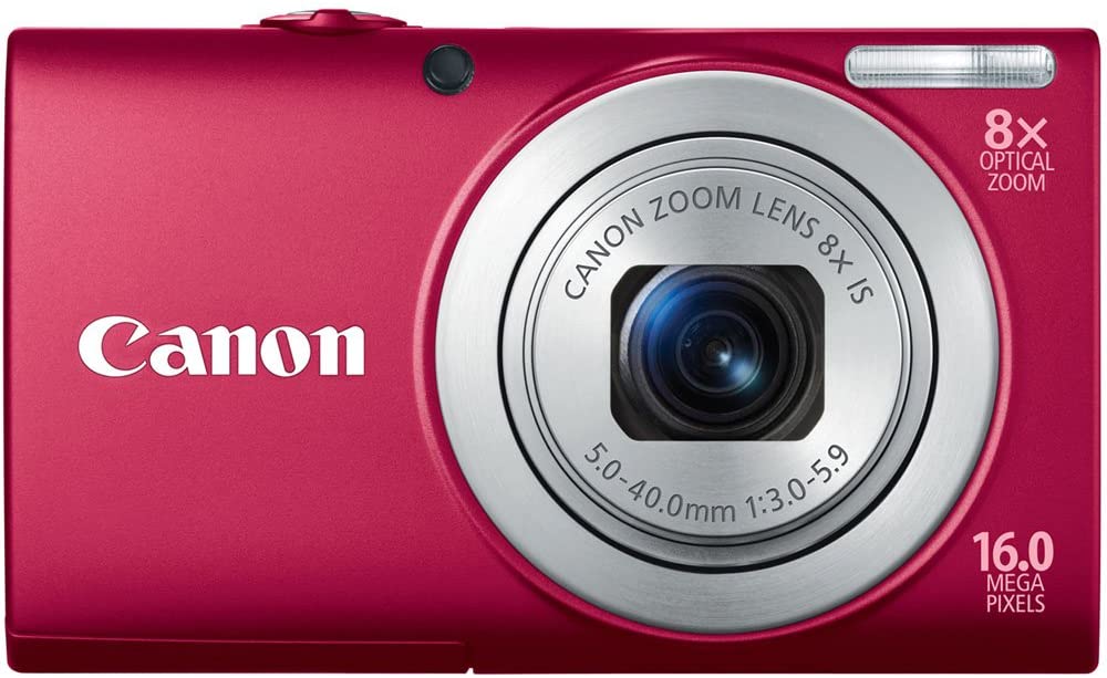 Canon PowerShot A4000IS 16.0 MP Digital Camera with 8x Optical Image Stabilized Zoom 28mm Wide-Angle Lens with 720p HD Video Recording and 3.0-Inch LCD (Black)