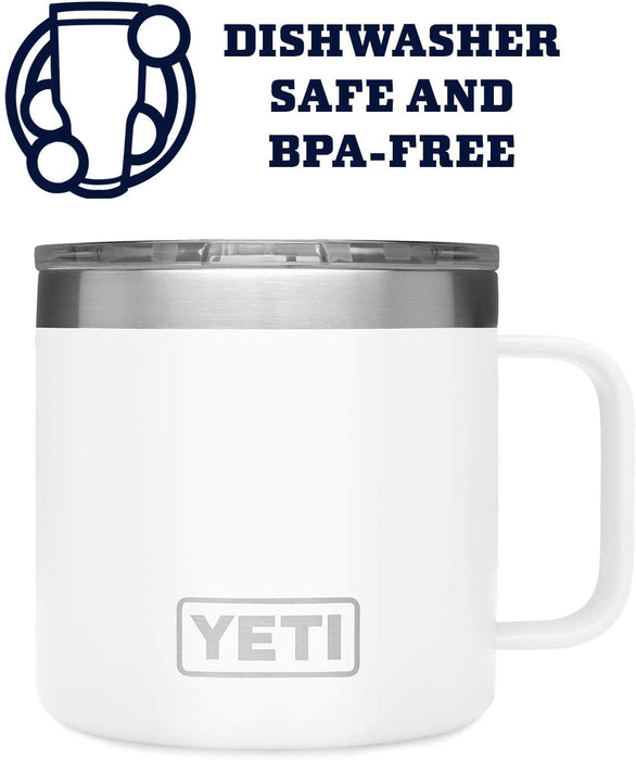 YETI Rambler 14 oz Mug, Stainless Steel