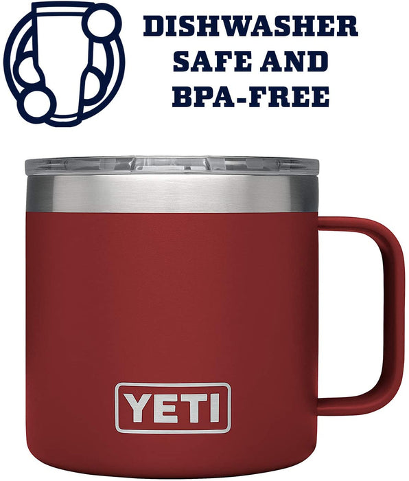 YETI Rambler 14 oz Mug, Stainless Steel