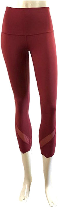 Lululemon Wunder Under HR Crop 23" Scallop - CHIA (Chianti)