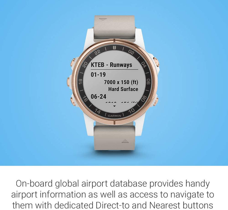 Garmin D2 Delta, GPS Pilot Watch, Includes Smartwatch Features, Heart Rate and Music
