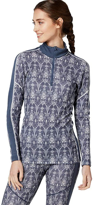 Helly-Hansen W Hh LIFA Merino Wool Graphic 1/2 Zip Baselayer Top