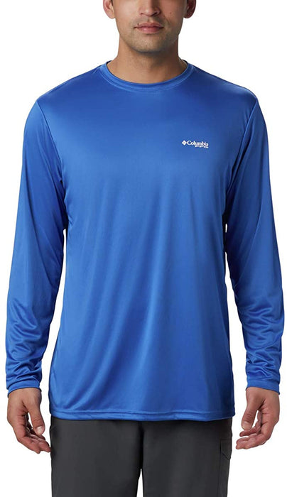 Columbia Men's Terminal Tackle PFG State Triangle Long Sleeve, Moisture Wicking