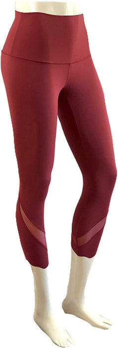 Lululemon Wunder Under HR Crop 23" Scallop - CHIA (Chianti)