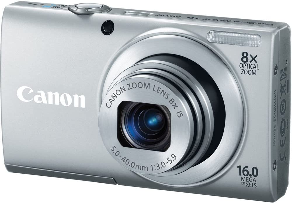 Canon PowerShot A4000IS 16.0 MP Digital Camera with 8x Optical Image Stabilized Zoom 28mm Wide-Angle Lens with 720p HD Video Recording and 3.0-Inch LCD (Black)