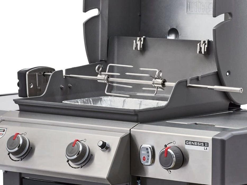Weber 7652 Rotisserie for Use with Genesis II & II LX 2 & 3 Burner 300 Series Grills