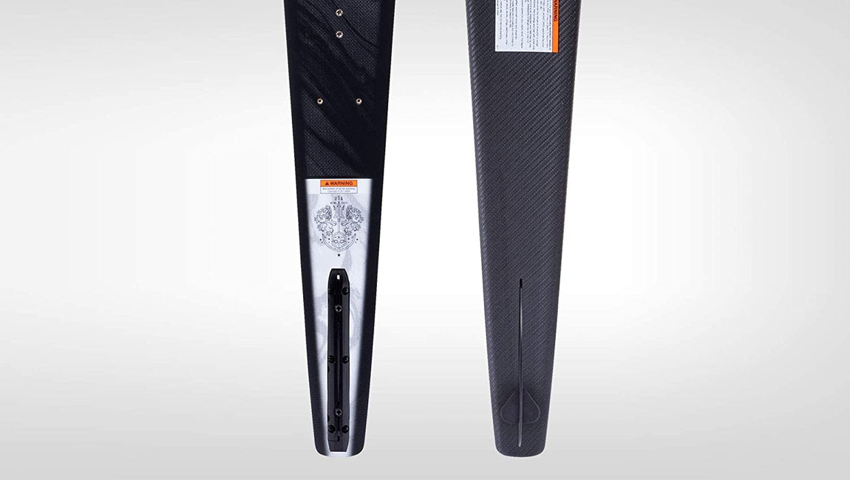 HO Sports Syndicate Alpha Waterski | Lightweight Carbon Fiber Design | Flat Tip Rocker & Adjustable Fin | 65in