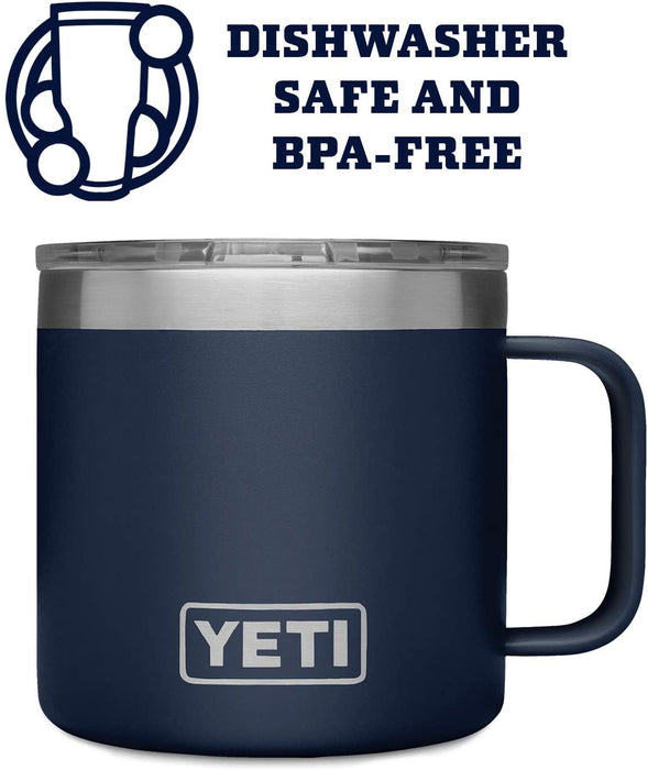 YETI Rambler 14 oz Mug, Stainless Steel